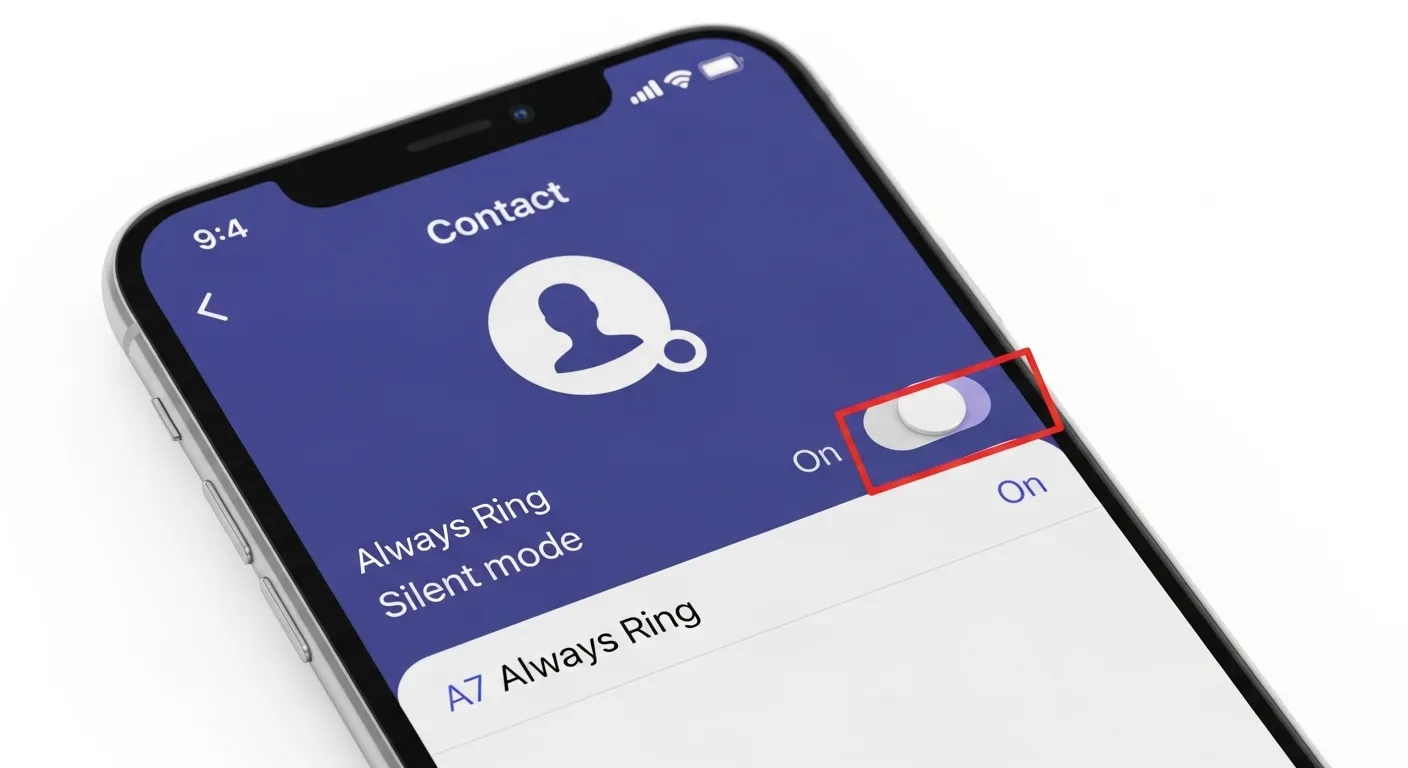 Set A Contact to Always Ring On Silent
