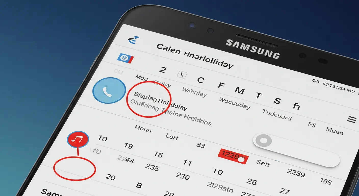 Show or Hide Holidays on Calendar on Samsung